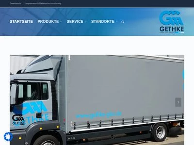 Website von Gethke Glas Göttingen GmbH & Co. KG
