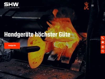 Website von SHW SCHMIEDETECHNIK GmbH & Co. KG