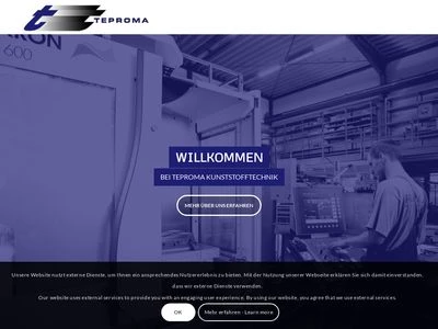 Website von TEPROMA GmbH & CO. KG