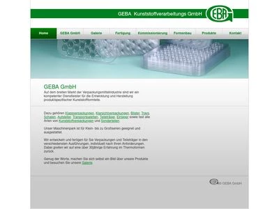 Website von GEBA GmbH