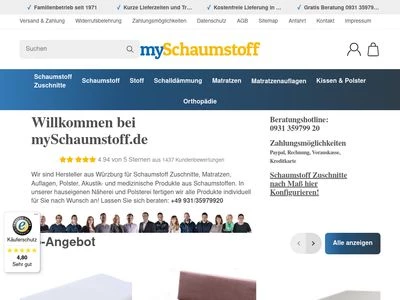 Website von Schaumstoffe Wilfried Wegerich GmbH