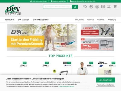 Website von DPV Elektronik-Service GmbH