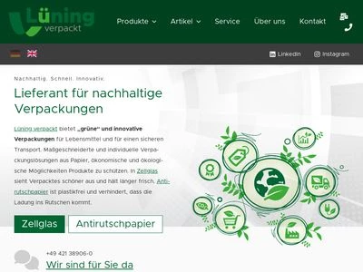 Website von J. N. Lüning & Co. GmbH