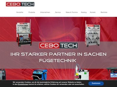 Website von Cebotech GmbH