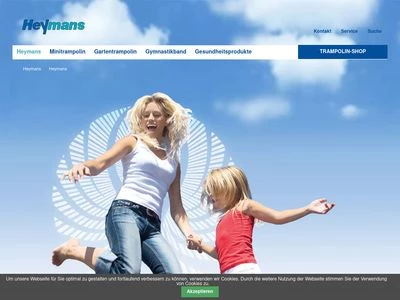 Website von Heymans GmbH & Co. KG