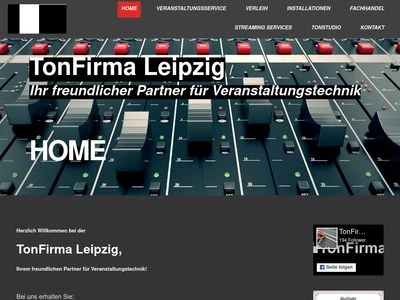 Website von TonFirma Leipzig