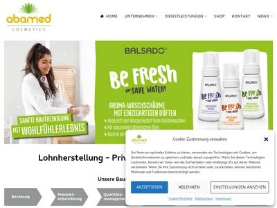Website von abamed Hansjörg Nowak GmbH & Co. KG