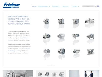 Website von FRISTAM Pumpen KG (GmbH & Co.)
