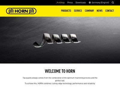 Website von Hartmetall-Werkzeugfabrik Paul Horn GmbH