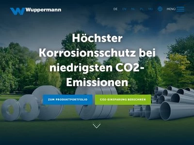 Website von Wuppermann AG