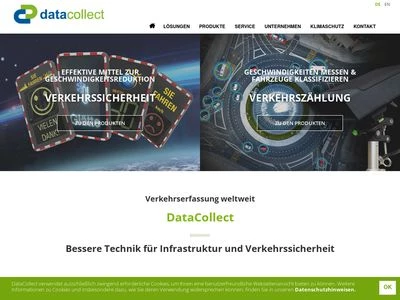 Website von DataCollect Traffic Systems GmbH