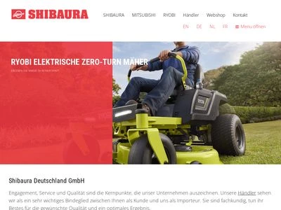 Website von Shibaura Deutschland GmbH