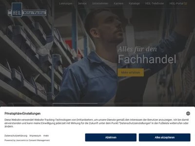 Website von A.-W. Heil & Sohn GmbH & Co. KG