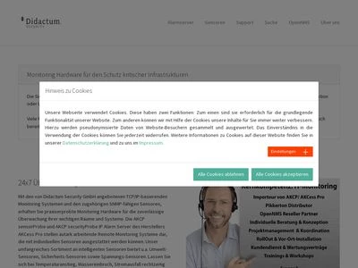 Website von Didactum Security GmbH