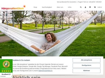 Website von HängemattenGlück GmbH
