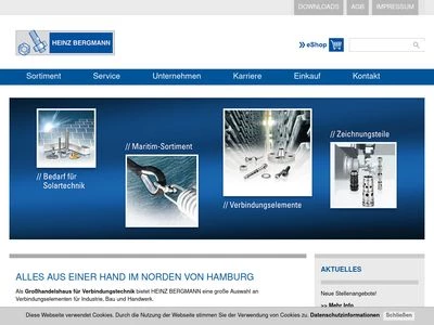 Website von HEINZ BERGMANN GmbH & Co. KG
