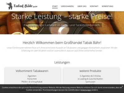 Website von Walfried Bähr OHG