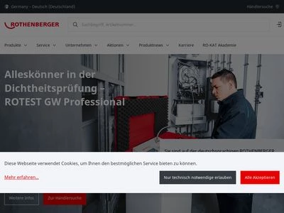 Website von ROTHENBERGER Deutschland GmbH
