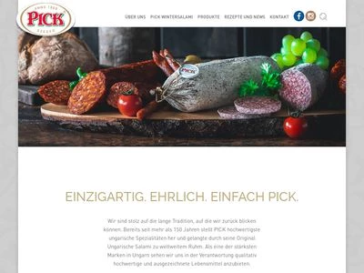Website von PICK Deutschland GmbH
