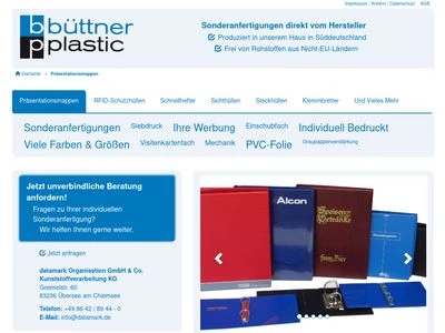 Website von Büttner Plastic e.K.