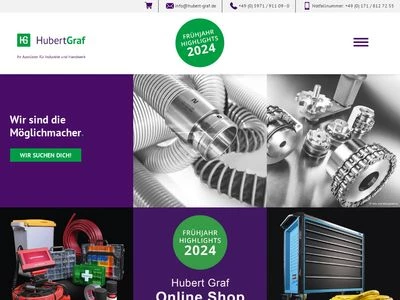 Website von Hubert Graf Technisches Geschäft GmbH