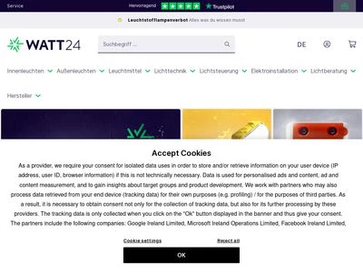 Website von watt24 GmbH