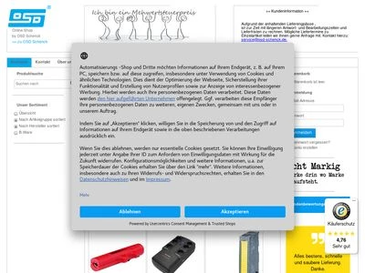 Website von OSD Schenck Automatisierungstechnik GmbH
