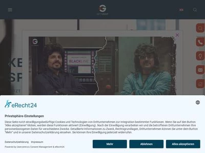 Website von GETT Gerätetechnik GmbH