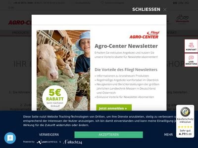 Website von Fliegl Agro-Center GmbH