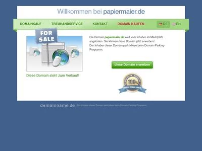 Website von Eugen Maier Papierwarenfabrik GmbH & Co KG