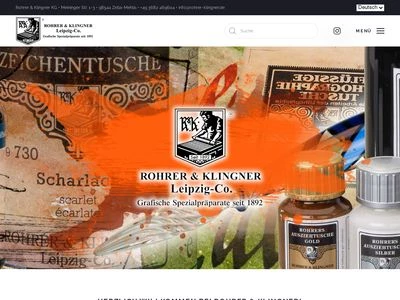 Website von ROHRER & KLINGNER KG