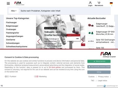Website von FIPA GmbH