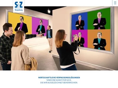 Website von S & Z Verpackung GmbH