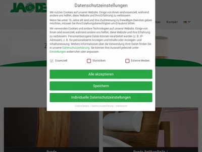Website von JA-DE GmbH & Co KG