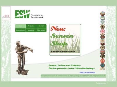 Website von Ennepetaler Sensenwerk KG