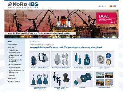 Website von KoRo IBS GmbH