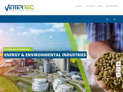 Website von VetterTec GmbH