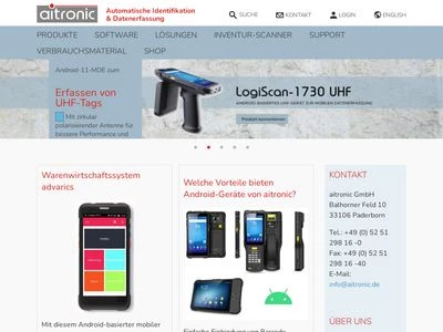 Website von aitronic GmbH