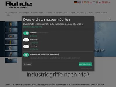 Website von Rohde AG