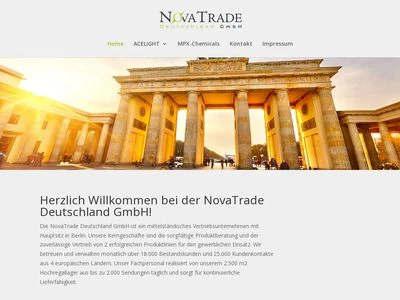 Website von NovaTrade Deutschland GmbH