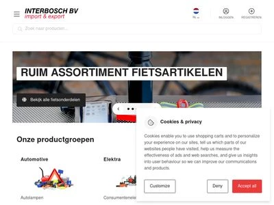 Website von Interbosch BV