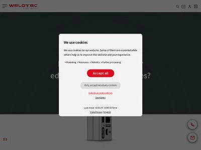 Website von Welotec GmbH