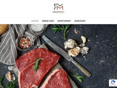 Website von Frostmeat Fleischhandelsgesellschaft mbH