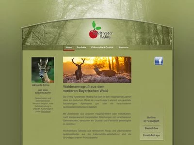Website von Apfeltrester Roding