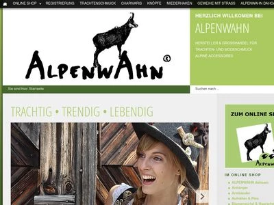 Website von Alpenwahn GmbH