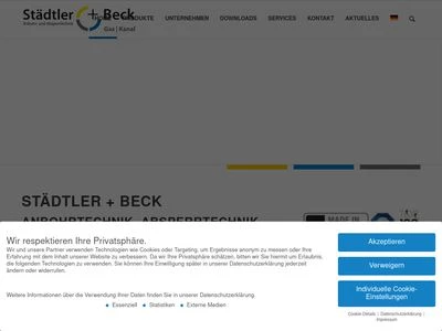 Website von Städtler + Beck GmbH