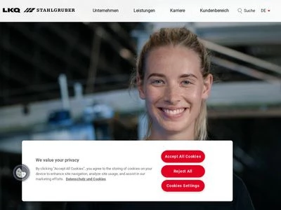 Website von STAHLGRUBER GmbH
