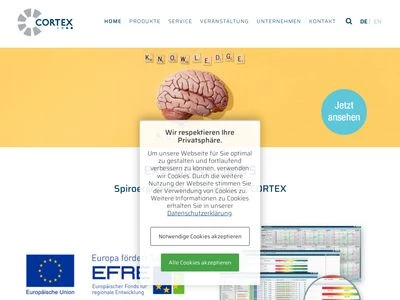Website von CORTEX Biophysik GmbH