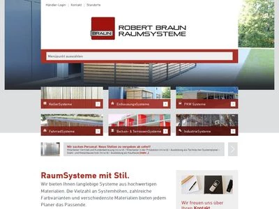 Website von Robert Braun RaumSysteme GmbH