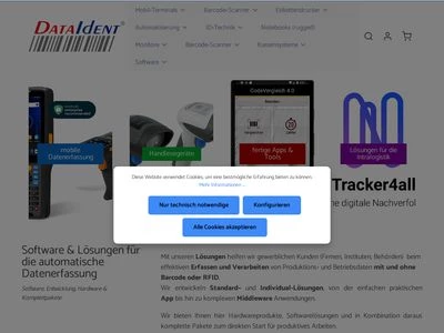 Website von DataIdent GmbH